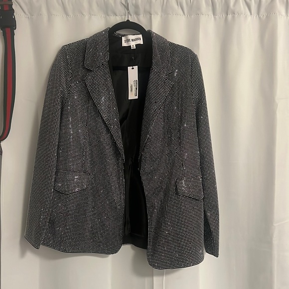 Aya Blazer in Silver Steve Madden - Picture 2 of 5